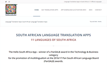 Tablet Screenshot of hellosouthafrica.co.za